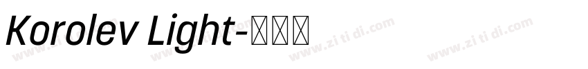 Korolev Light字体转换 Korolev Light字体转换